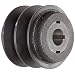 Martin VP Sheave, 3L/4L/5L or A/B Belt Section, 2 Grooves, Class 30 Gray Cast Iron