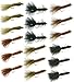 DiscountFlies Terrestrial Dry Fly Fishing Flies – Fishing Kit w/Fly Box & 12 Dry Flies for Trout Fishing – Realistic and Effective Fly Fishing Gear – Trout Flies for Fly Fishing on Strong Sharp Hooks