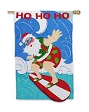 Surfin' Santa Regular Size Applique Flag