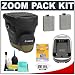 Canon Zoom Pack 1000 Holster Case + (2) LP-E5 Batteries + Charger + Accessory Kit for EOS Rebel XS, XSi & T1i Digital SLR Cameras
