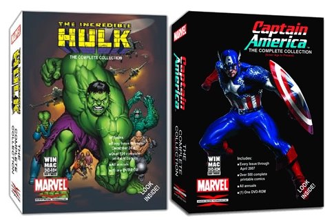 The Incredible Hulk Captain America Complete Comic Book Bundle Collection on DVD-ROM