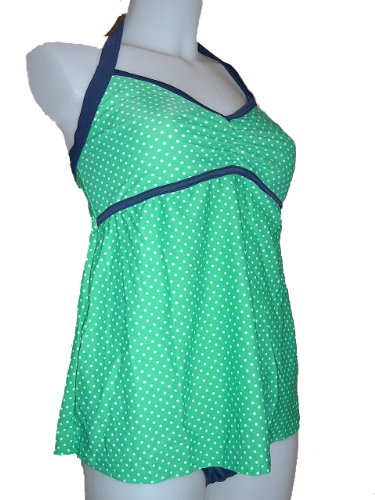 Buy Womens Maternity Tankini Bikini Swimsuit, Green W/white Dots, Navy From Amazon