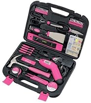 Apollo Precision Tools DT0773N1 - 135 Piece Household Pink Tool Kit