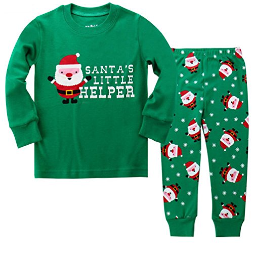 Toddler Kid Boys Girls Christmas pajama T shirt+long pants YSQA7164