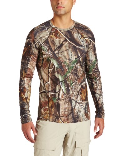 Columbia Mens PHG Camo Base Layer Mid Long Sleeve Top (Realtree AP, Medium)