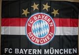 Flagge Fahne FC Bayern München Black 90x60 cm