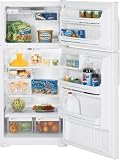 GE 16.6 Cubic Foot White On White Top-Freezer Refrigerator