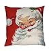 SIXSTARS Vintage Christmas Jolly Santa Clau Square Pillowcase Cushion Cover Case 18