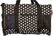 Fully Enclosed Pet Carrier - Luggage Style - Polka Dot - Black and White