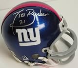 Tiki Barber Hand Signed Giants Mini Helmet