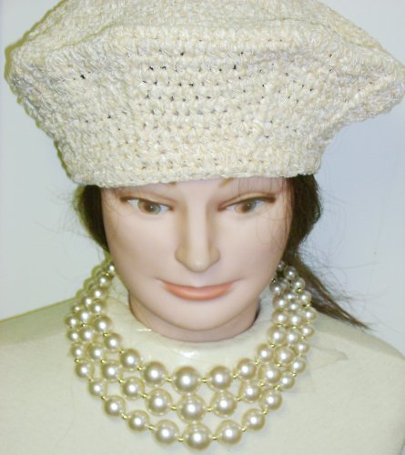 Click here to buy Three Strand Simulated Ivory Pearls Short Chain Necklace Ear Rings for Women and Teens Offered in....