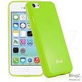 TheBlingZ.® New TPU Gel Jelly Rubber Silisone Slim Skin Phone Case Cover For iPhone 5C - Green