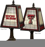 Texas Tech University Red Raiders Glass Table Lamp
