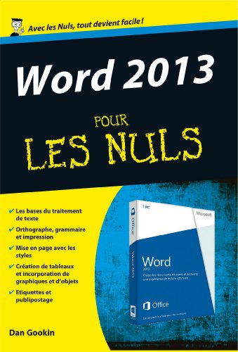 Word 2013 Pour les Nuls francais Word 2013 Pour les Nuls francais