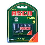 Asco Plus Twin Razor Blade Cartridges with Lubricating Strip - 20 Count