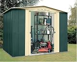 Canberra 'Eight' Galvanised Steel Garden Shed - 8ft x 9ft ( 245cm x 278cm)