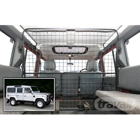 TRAVALL TDG1009 - BARRIERE / GRILLE SEPARATION COFFRE ET HABITACLE POUR PROTECTION CHIEN , HABITACLE AUTO - LAND ROVER DEFENDER 110 COUNTY (1983-06)