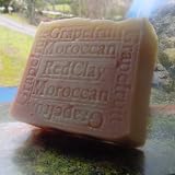 Handmade Soap -South African Grapefruit with Moroccan Red Clay and Mango Butter 7-Ounce ~ Natural Handcrafted...