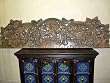 Handcarved Buddha Wood Headboard/panel with Beautiful Patina and Intricate Detailing 72"