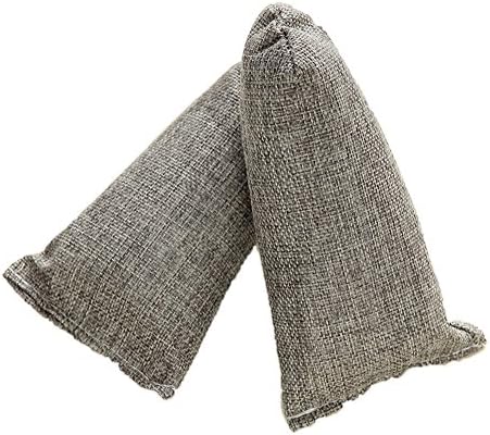 HOMEAN 100% Organic Natural Air Purifying Bamboo Charcoal Deodorizer Bag - Most Effective Odor Remove - Portable Air Freshener for Fridge, Freezers, Closet, Car &amp; Shoes(100g2 Gray)
