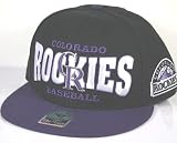 Colorado Rockies MLB 47 Brand Vintage Black First Class MVP Snap Back Hat