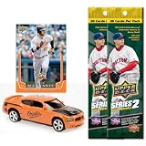 Baltimore Orioles 2008 MLB Dodge Charger with Nick Markakis Card & Two Packs of 2008 Upper Deck Series 2 Fat Packs