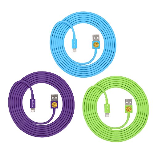 Lightning 8 Pin to USB Cable Data Sync Charger Cord for iPhone 5 5S 5C , iPhone 6 6 Plus (Purple,Blue,Green)