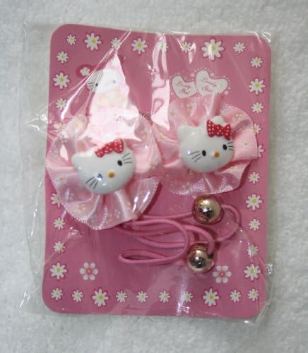 Hello Kitty Style Lovely Girl Elastic Hair Pieces for Little Girl or Baby (Light Pink)