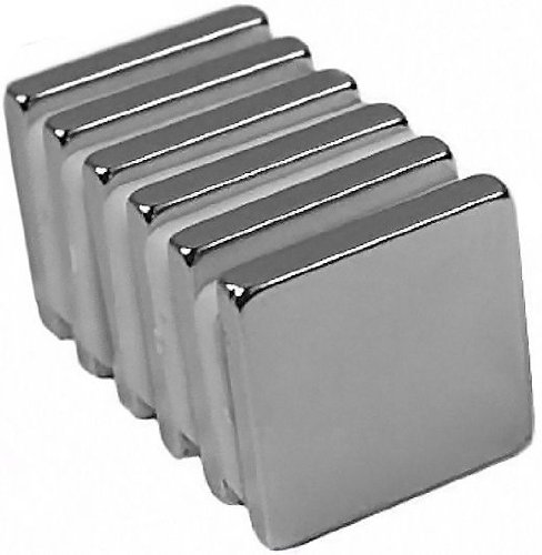 Block Magnets 19.0mm x 19.0mm x 3.17mm Cube Neodymium Rare Earth (pack of 16)
