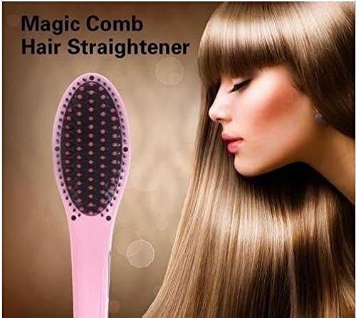 Toppeak new Hot Automatic Straightening Irons LCD Display Electric Straight Hair Comb Brush