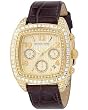 Michael Kors #MK5106 Women's Leather Strap Diamond Accented Chronograph Watch