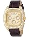 Michael Kors #MK5106 Women's Leather Strap Diamond Accented Chronograph Watch