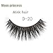 Handmade D-20 luxurious 100% Real Mink Natural Long Cross False eyelashes fake eye lashes makeup