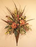 Terra - Cotta Pheasant Feather Wall Sconce - B001ARSYX2