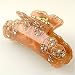 Clandestine Golden Amber - Cubitas Bellini Collection (Hair Jewelry, Swarovski Crystals, Claw clip)