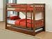 Dark Rustic Pine Bunk Bed - Powell 479-138