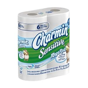 Charmin Sensitive Toilet Paper 6 Mega Rolls (Pack of 3)