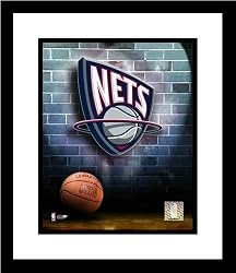 New Jersey Nets NBA Framed 8x10 Photograph Team Logo and Basketball