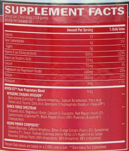 BSN HYPER FX - Grape, 9.84 oz (30 Servings)