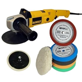 DeWalt DW849 Heavy Duty Variable Speed Polisher along with a TCPglobal Brand 6 Pad with Grip... by Dewalt