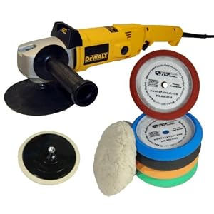 DeWalt DW849 Heavy Duty Variable Speed Polisher along with a TCPglobal Brand 6 Pad with Grip... by Dewalt