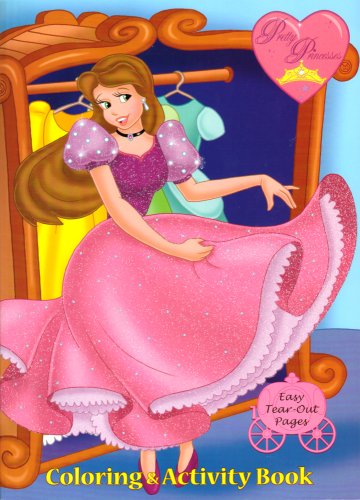 Childrens Toyshop  Toys : Pretty Princess Coloring & Activity Book ~ Pink Sparkly Dress