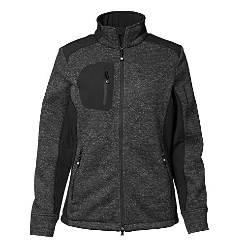 (アイディー) ID レディース フルジップ レギュラーフィット ニットフリースジャケット フリースアウター 冬 女性用