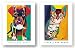 Tiger and Toby Set by Ron Burns 13.5"x20" Art Print Poster
