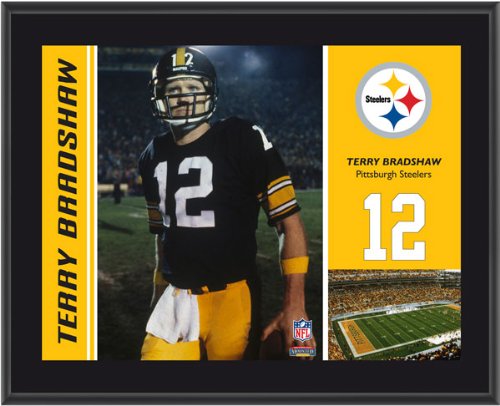 Mounted Memories Pittsburgh Steelers Terry Bradshaw 10.5 x 13 Sublimated Plaque