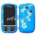 Blue Hibiscus Protector Case Snap On Hard Cover for Huawei Tap T-Mobile