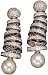 Bridal Pearl Drop On Swirl C.Z. (.925) S/S Earrings