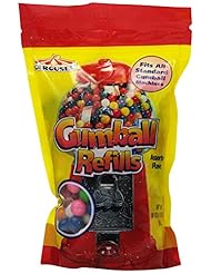 Grocery: Assorted Gumballs Refill ~ 16 oz ~ Resealable Bag - Carousel