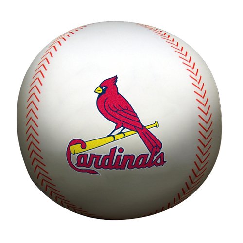 MLB St Louis Cardinals 12-Inch Spandex Baseball Shaped Whoochie Pillow