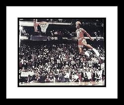Michael Jordan Chicago Bulls NBA Framed 8x10 Photograph Air Dunking